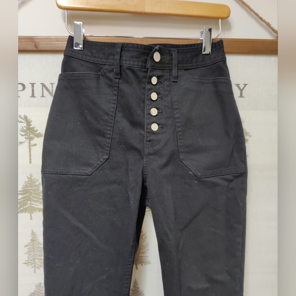 ARITZIA WILFRED Belen High Rise‎ Mom-Fit Black Jeans Sz 0 - Picture 6 of 10